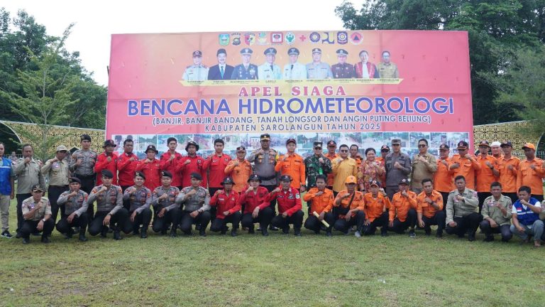 Wabup Sarolangun Gerry Trisatwika Pimpin Apel Siaga Bencana Hidrometeorologi Tahun 2025, Sampaikan 7 Poin Penting