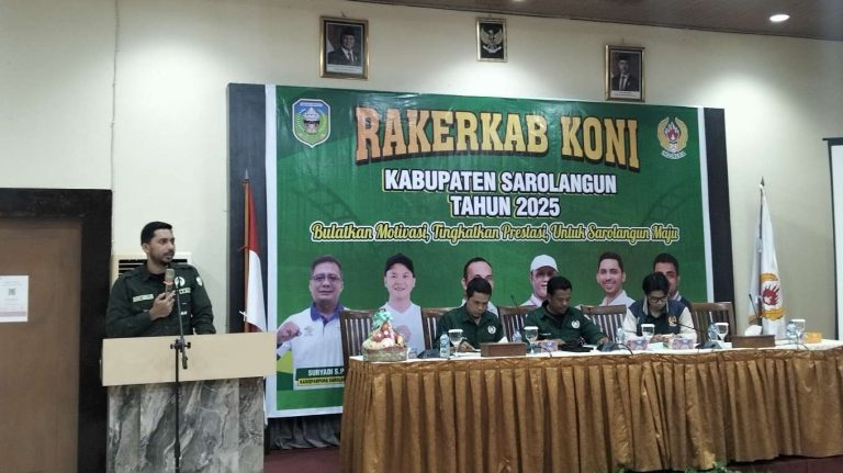 Rakerkab KONI Kabupaten Sarolangun Tahun 2025, Arsadt Abdullah : Rumuskan Langkah Terbaik Tahun 2026