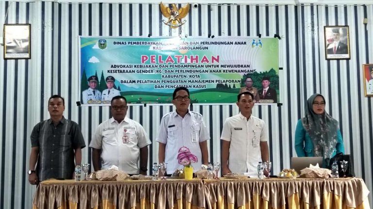 DP3A Sarolangun Gelar Pelatihan Advokasi Kebijakan dan Pendampingan Kesetaraan Gender dan Perlindungan Anak