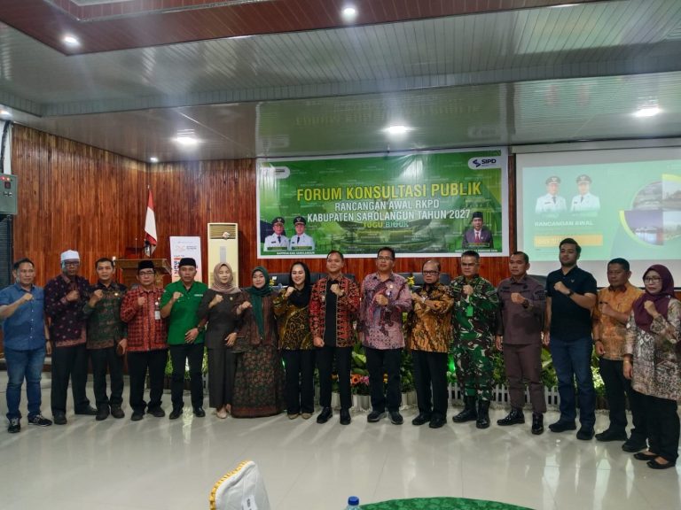 Wabup Sarolangun Buka Forum Konsultasi Publik Rancangan Awal RKPD Tahun 2027