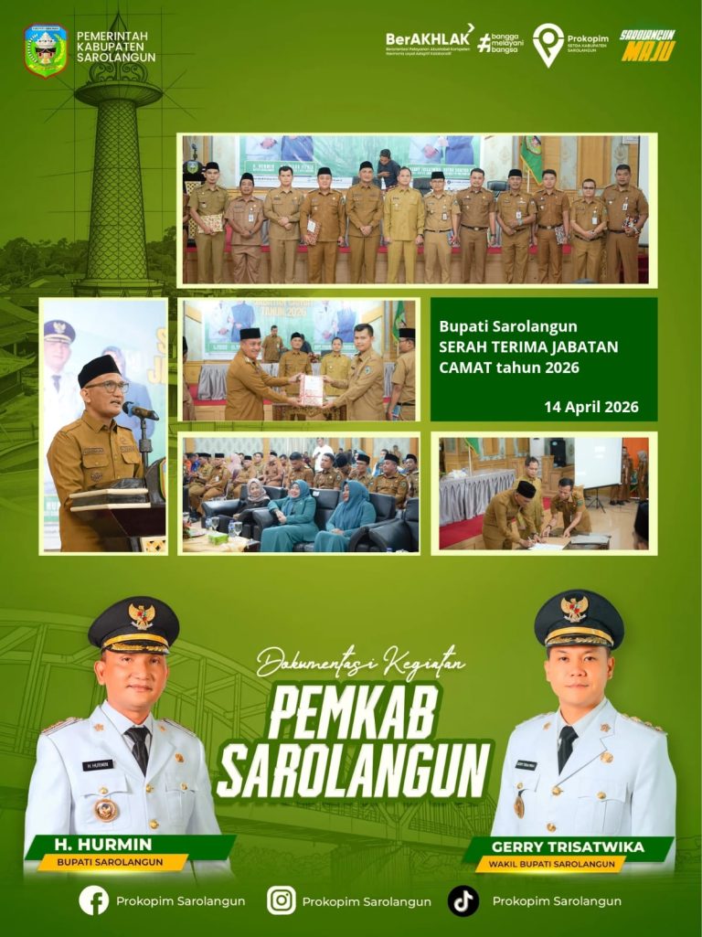 Bupati Hurmin Hadiri Sertijab Camat, Tekankan Kerja Tulus dan Tanggap Isu Aktual